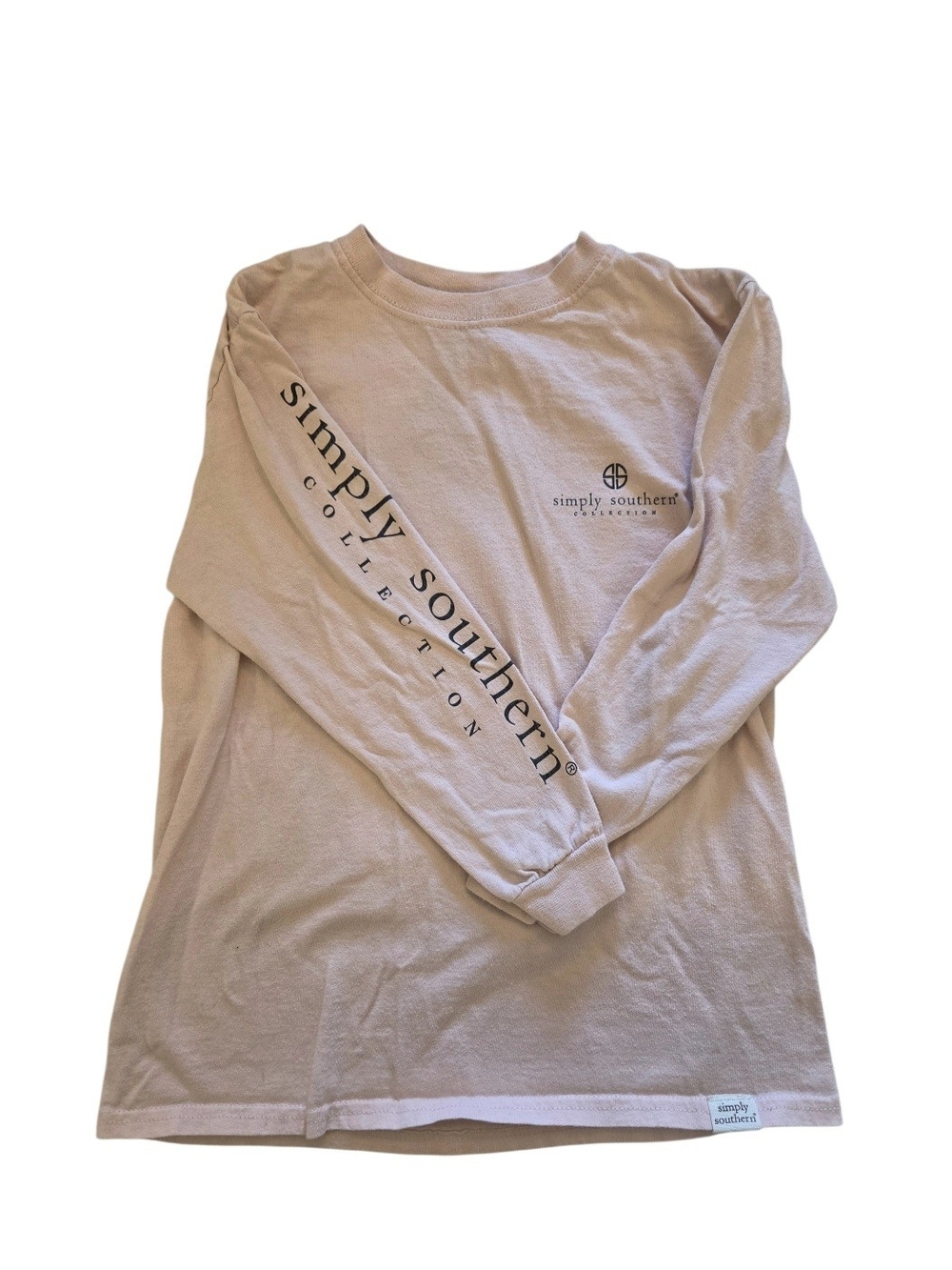 Simply Southern Long Sleeve Tee in Light Mauve-Pink